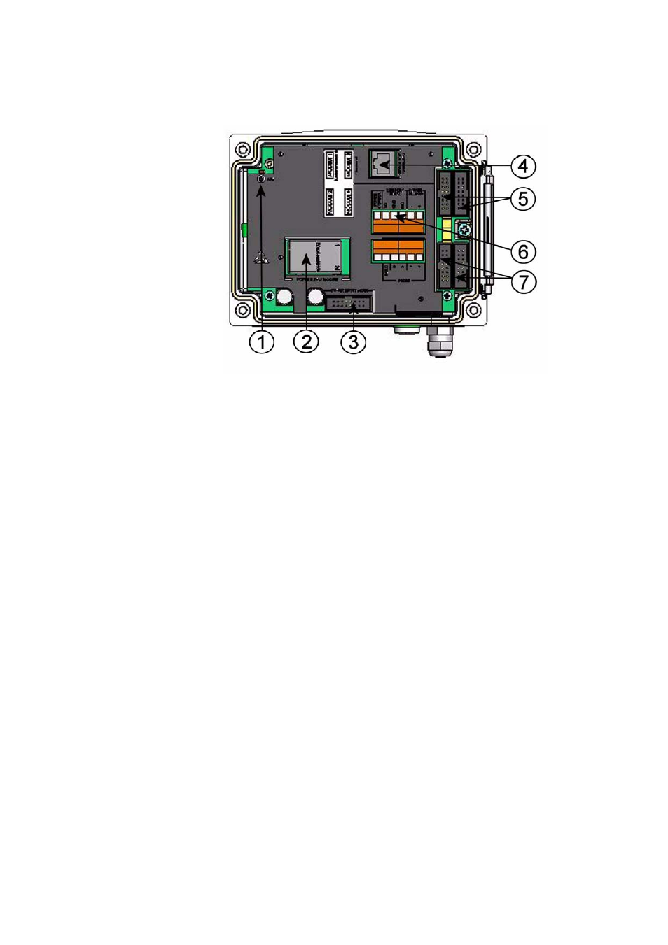 Point adjustment (lcp1), Figure 21, Inside of open barometer | The adjustment button in, Figure 21 on | Vaisala PTB330TS User Manual | Page 49 / 89