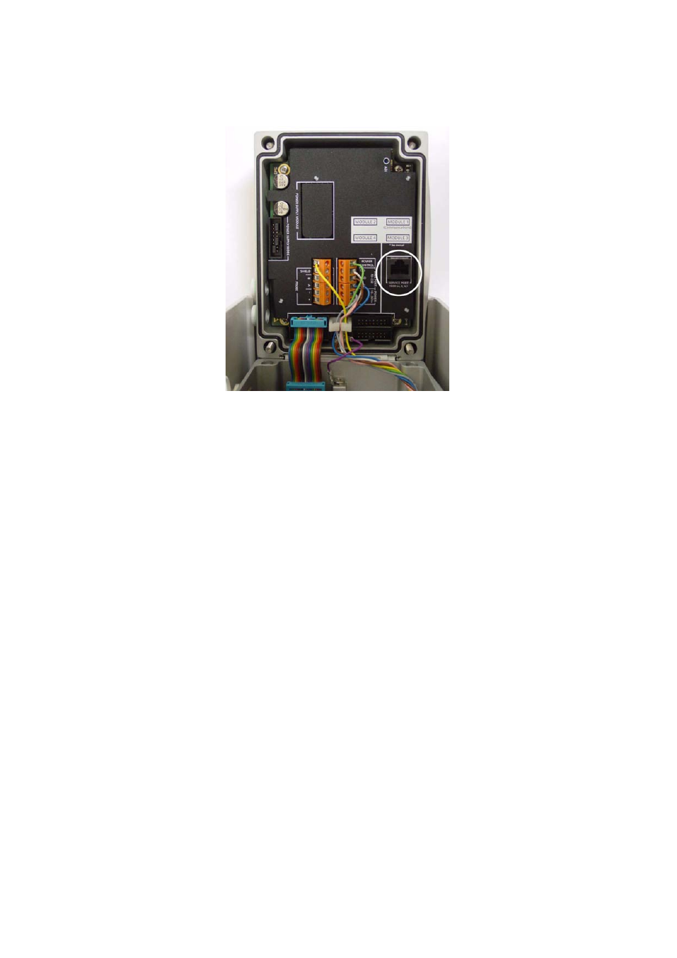 Installing the driver for the usb cable, Figure 25, Service port on the ptb330 motherboard | Connector on the motherboard. see, For the, Installing the driver for | Vaisala PTB330TS User Manual | Page 65 / 89
