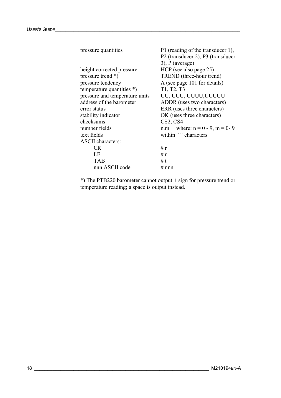 Vaisala PTB220 User Manual | Page 24 / 113