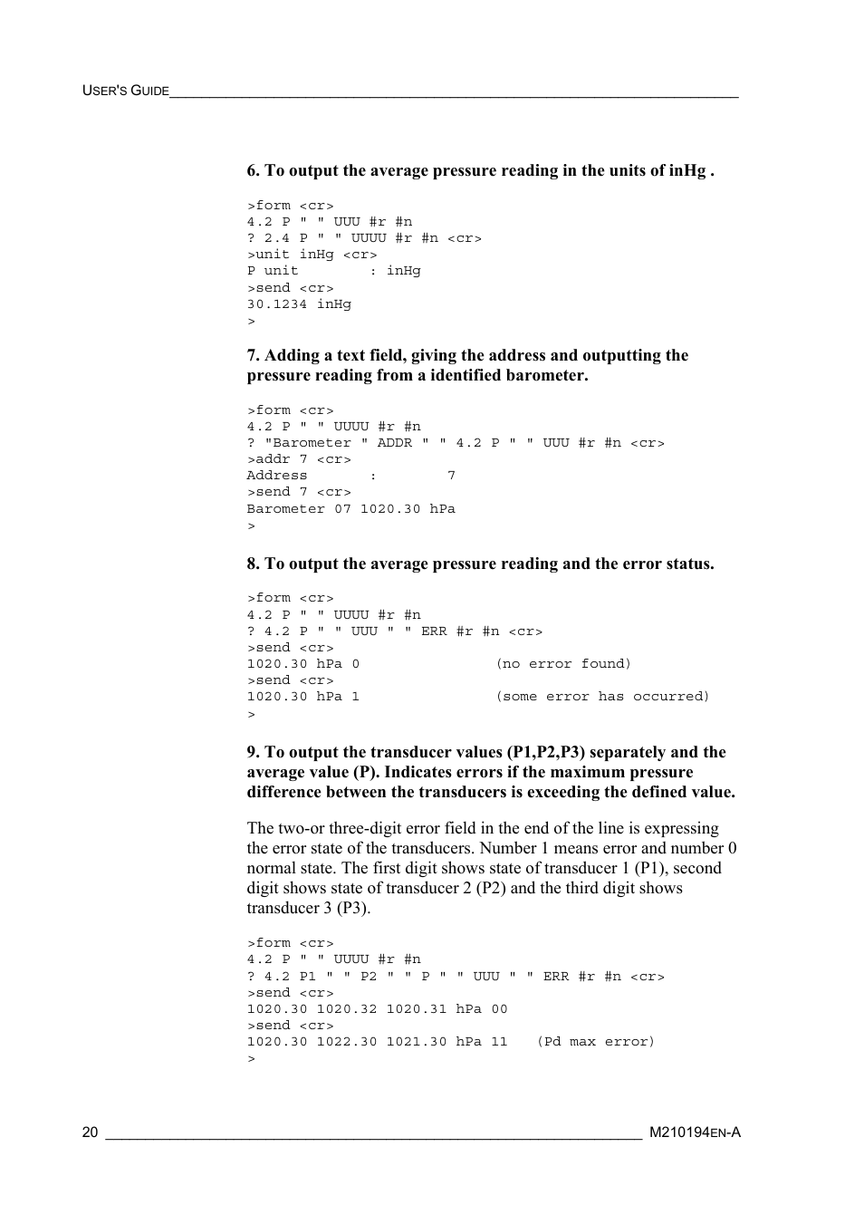 Vaisala PTB220 User Manual | Page 26 / 113