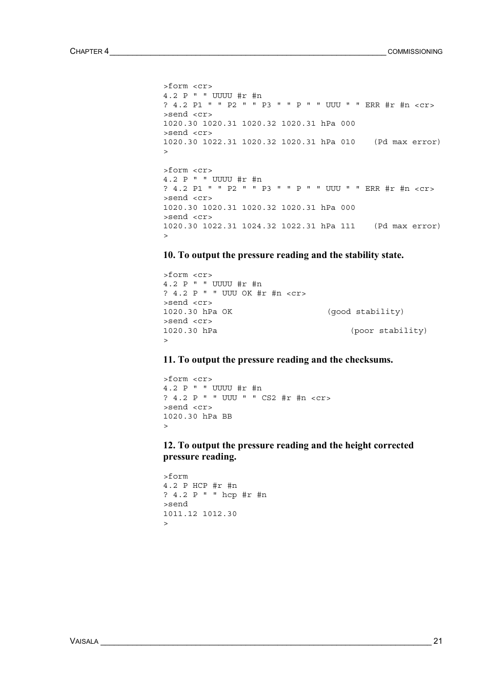 Vaisala PTB220 User Manual | Page 27 / 113