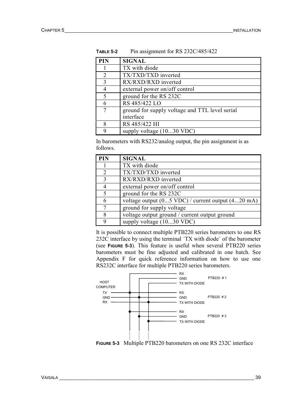 Vaisala PTB220 User Manual | Page 45 / 113