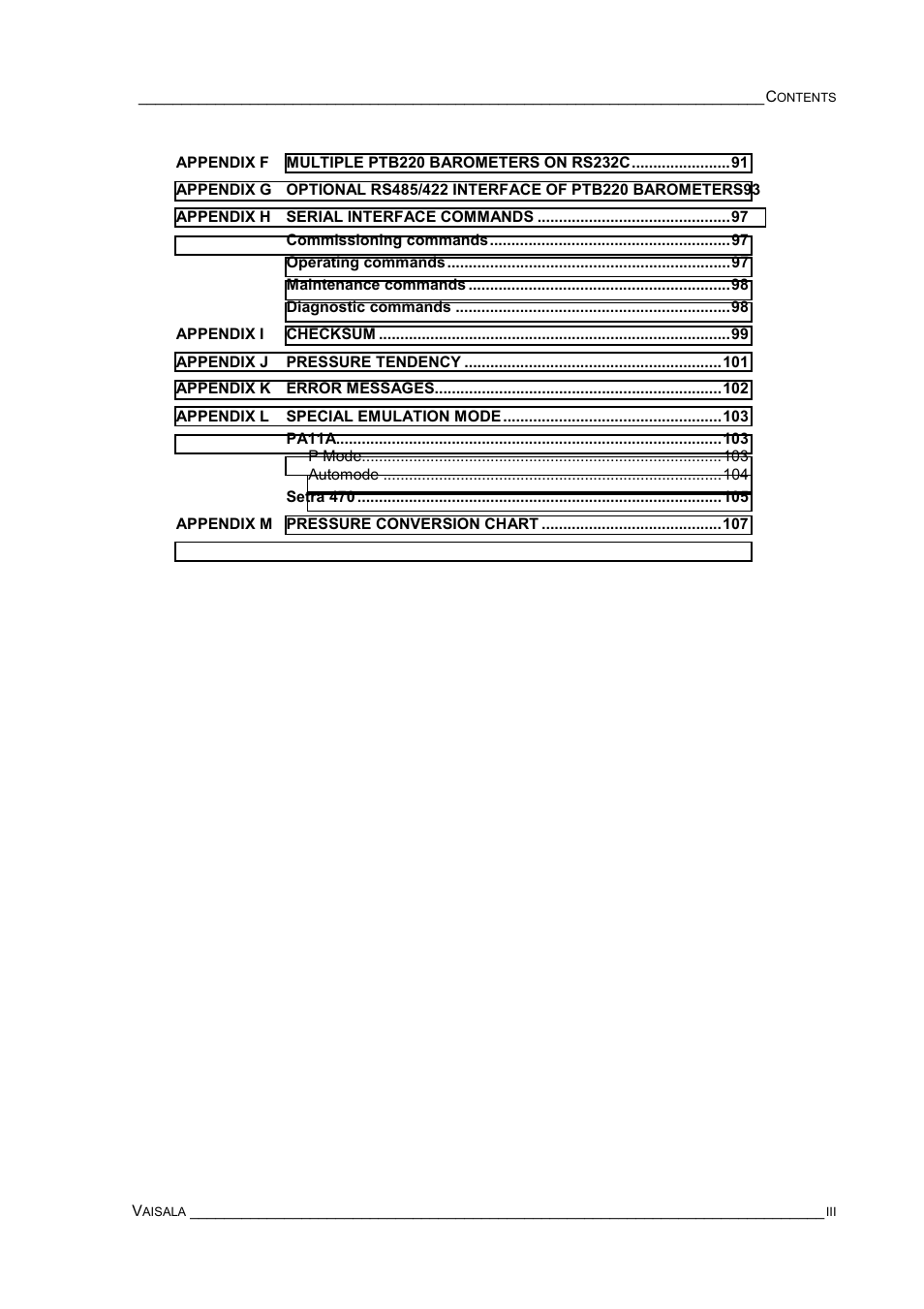 Vaisala PTB220 User Manual | Page 5 / 113