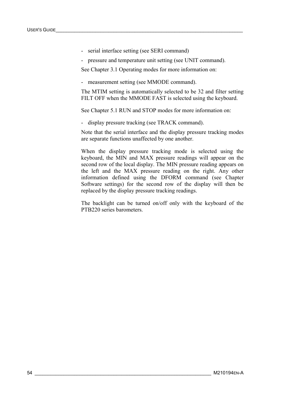 Vaisala PTB220 User Manual | Page 60 / 113