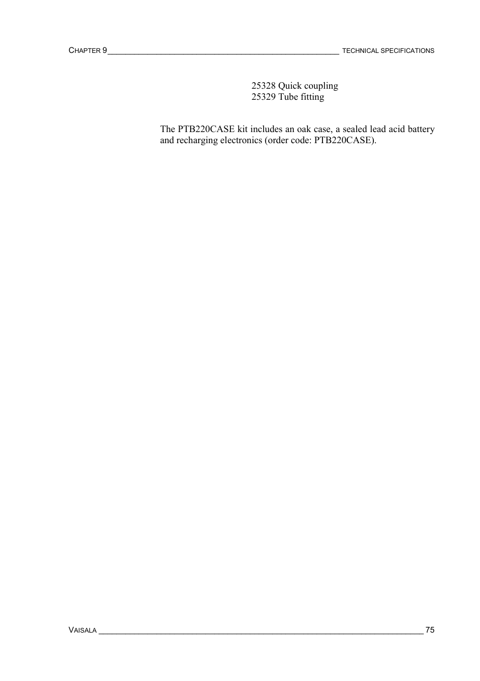 Vaisala PTB220 User Manual | Page 81 / 113