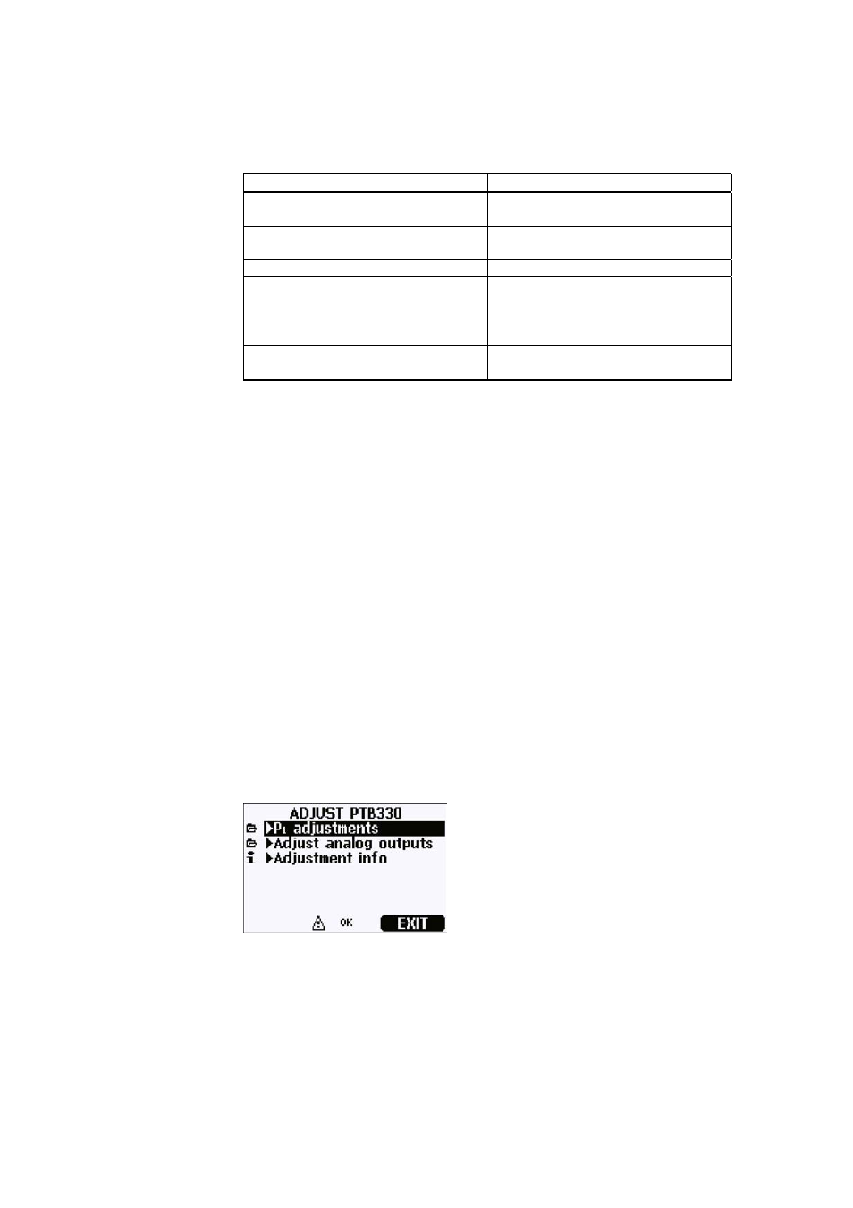 Opening and closing the adjustment mode | Vaisala PTB330 User Manual | Page 114 / 144