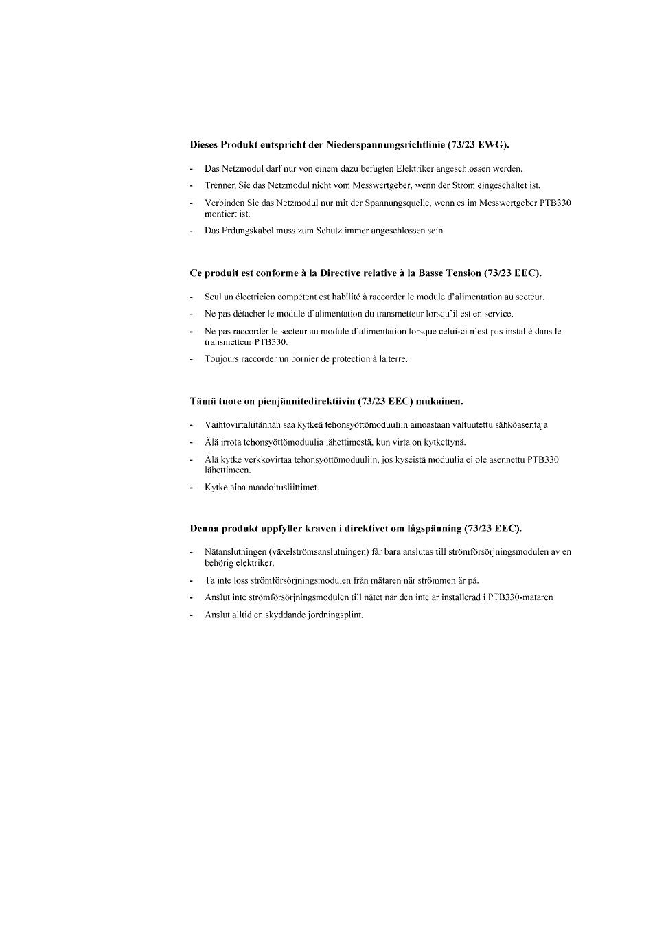 Warnings | Vaisala PTB330 User Manual | Page 36 / 144