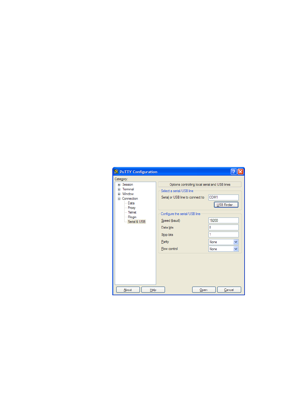 Opening a serial/usb connection | Vaisala PTB330 User Manual | Page 69 / 144