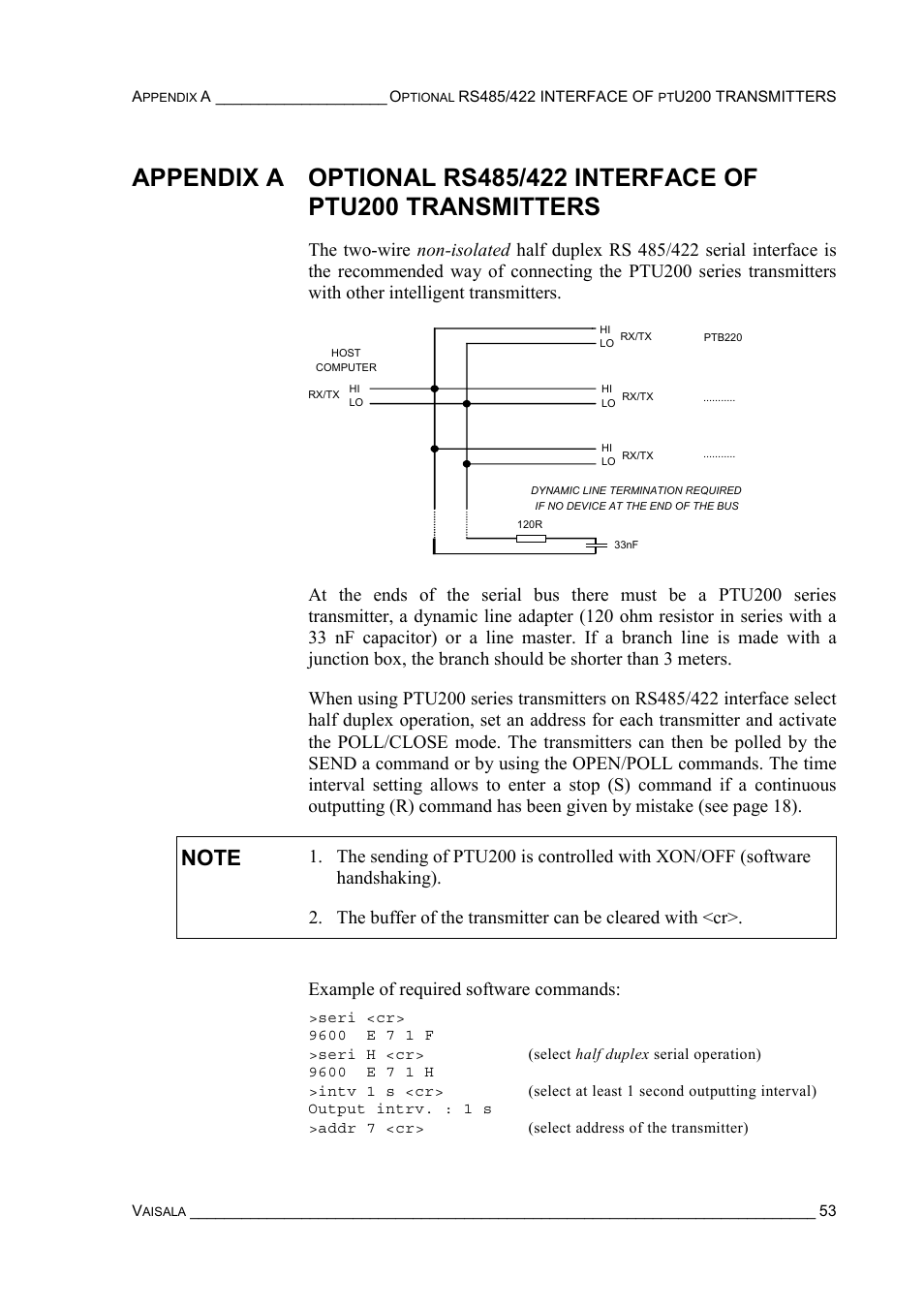 Transmitters | Vaisala PTU200 User Manual | Page 57 / 64