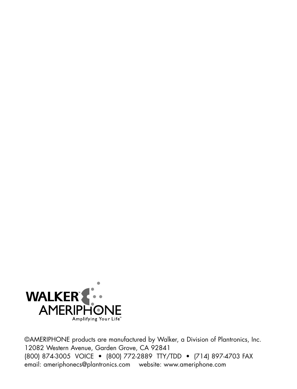 Ameriphone P-300 User Manual | 80 pages