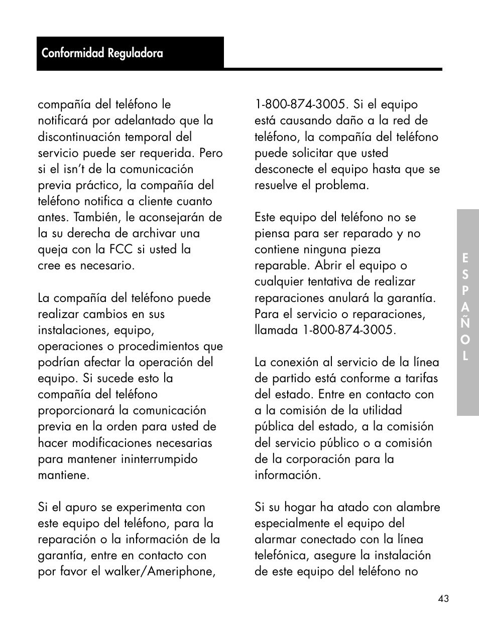 Ameriphone P-300 User Manual | Page 46 / 80