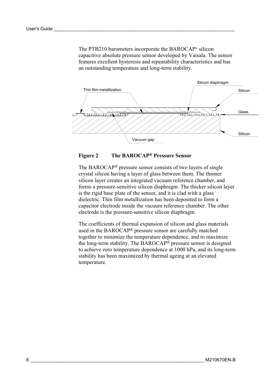 Vaisala PTB210 (analog) User Manual | Page 10 / 27
