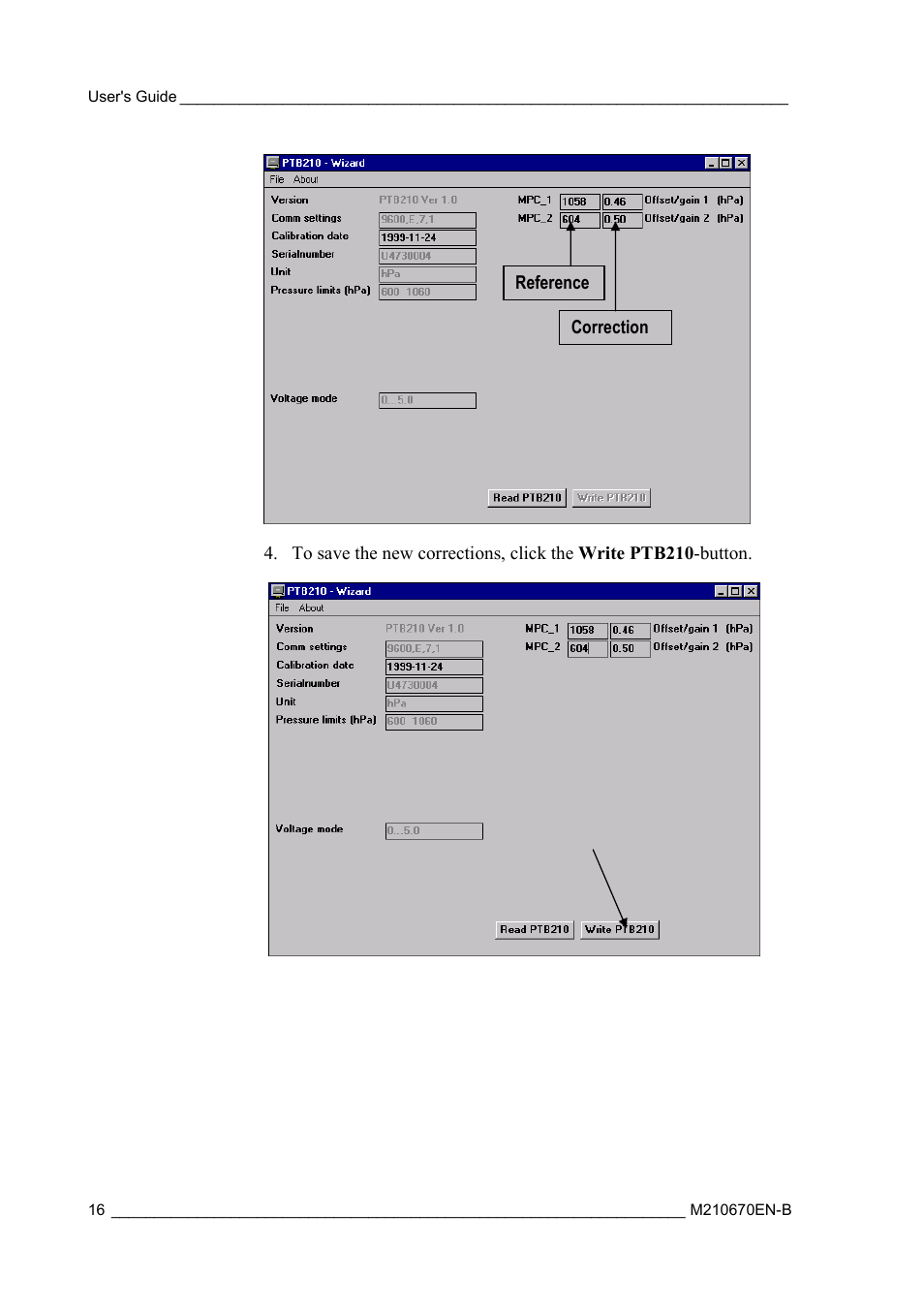 Vaisala PTB210 (analog) User Manual | Page 18 / 27