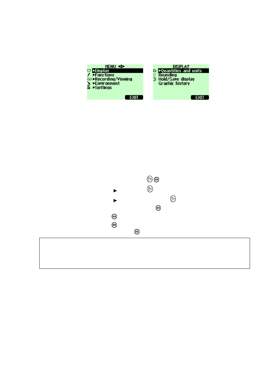 Display settings, Display units | Vaisala GM70 User Manual | Page 29 / 68