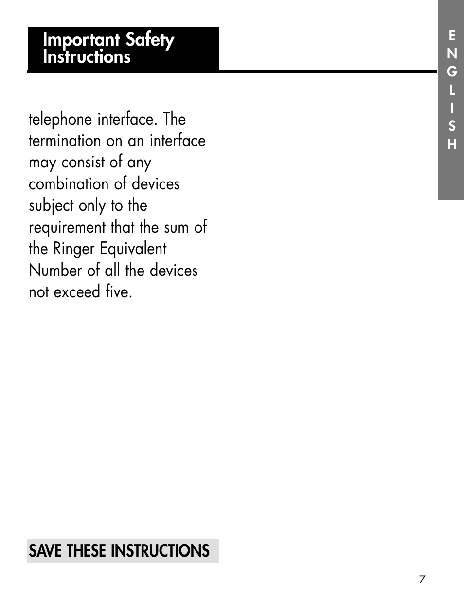 Important safety instructions | Ameriphone ALERTMASTER AM-RX2 User Manual | Page 10 / 83