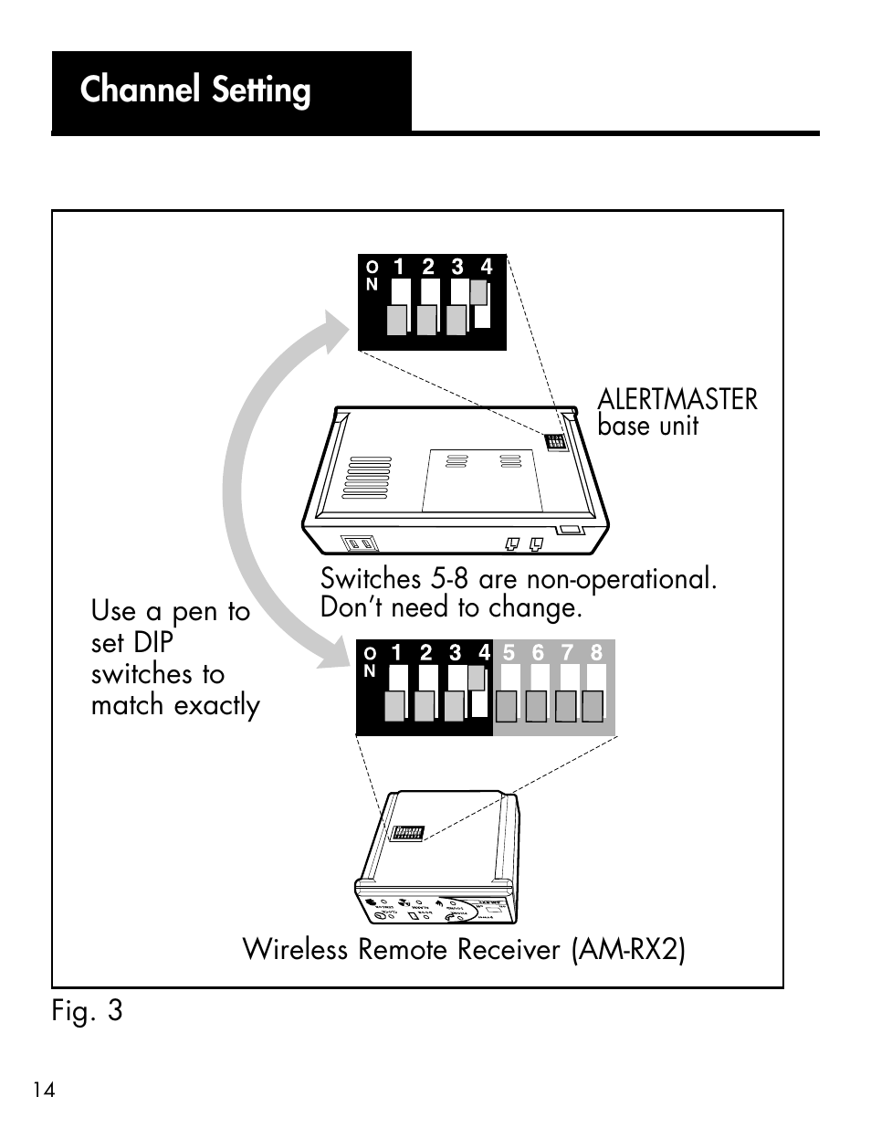 Important safety instructions, Channel setting | Ameriphone ALERTMASTER AM-RX2 User Manual | Page 17 / 83