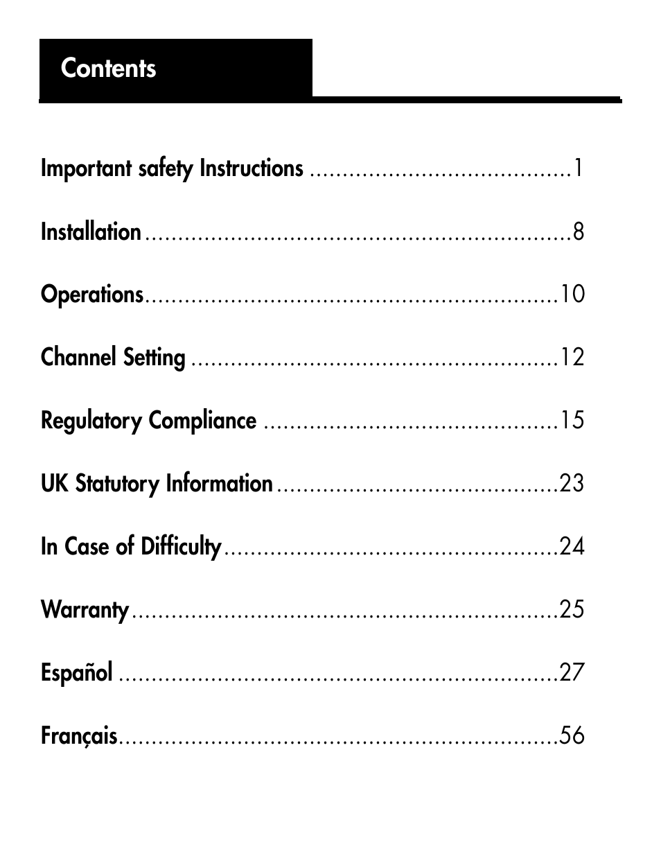 Ameriphone ALERTMASTER AM-RX2 User Manual | Page 3 / 83