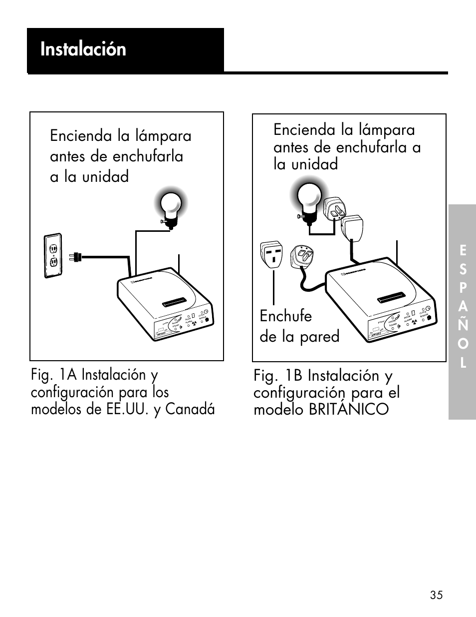 Instalación | Ameriphone ALERTMASTER AM-RX2 User Manual | Page 38 / 83