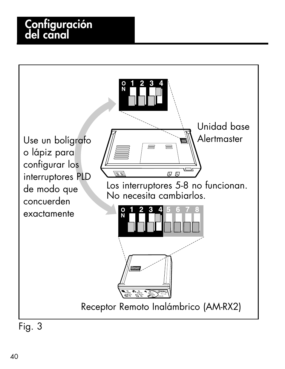 Configuración del canal | Ameriphone ALERTMASTER AM-RX2 User Manual | Page 43 / 83