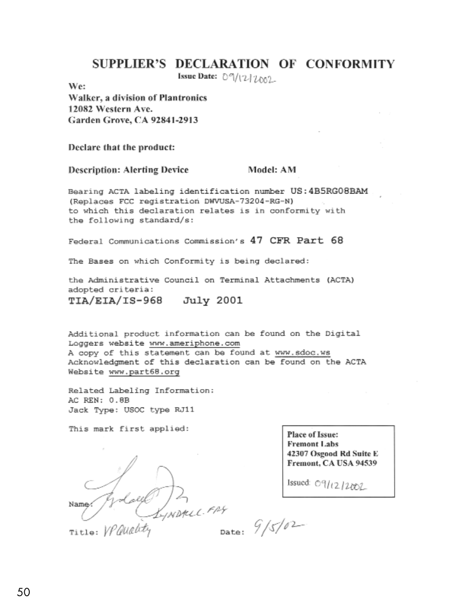 Ameriphone ALERTMASTER AM-RX2 User Manual | Page 53 / 83