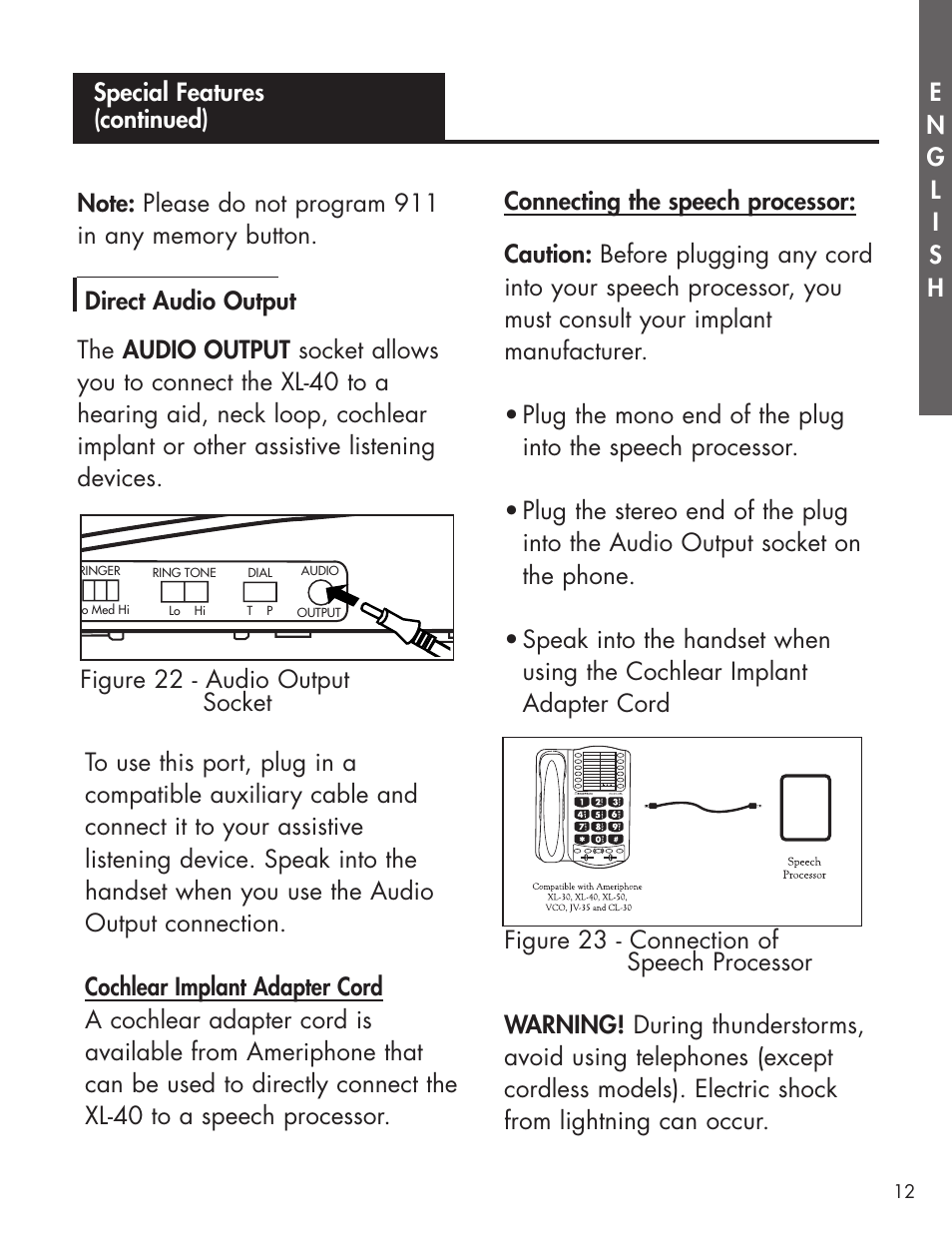 Ameriphone AMPLIFIED TELEPHONE User Manual | Page 18 / 88