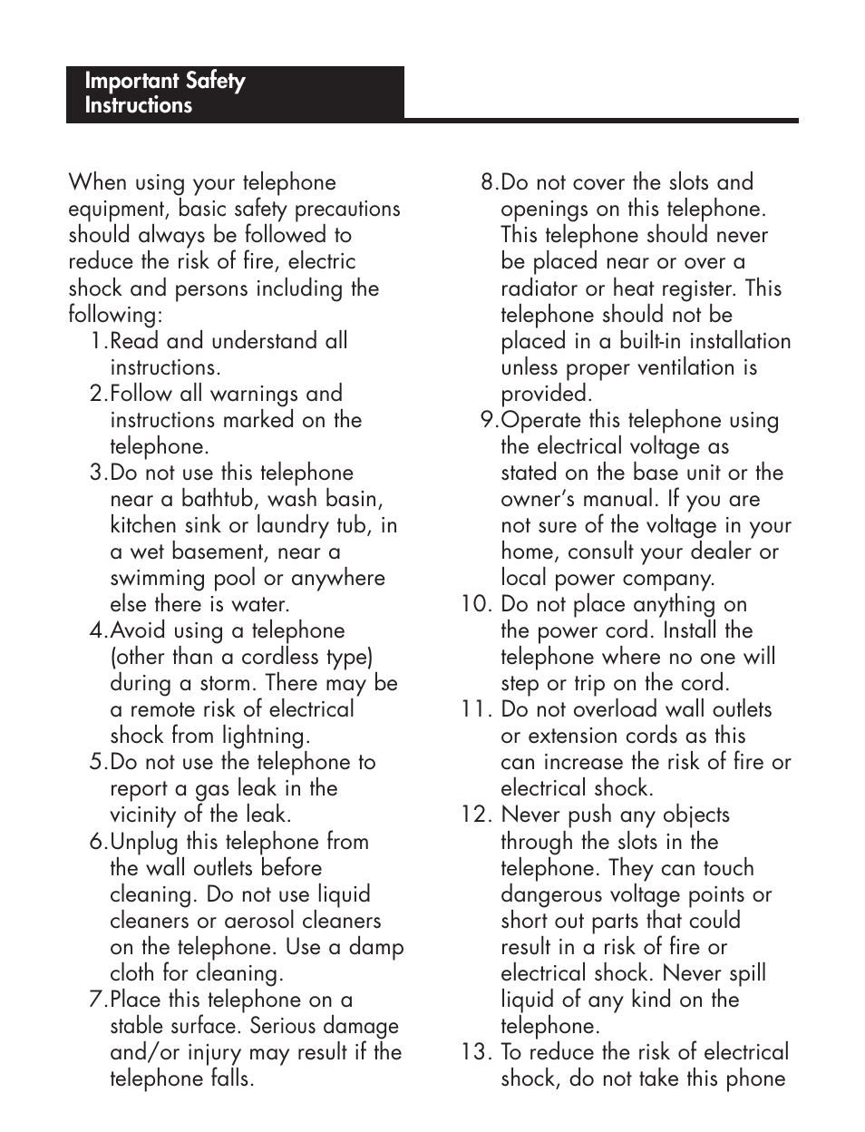 Ameriphone AMPLIFIED TELEPHONE User Manual | Page 3 / 88