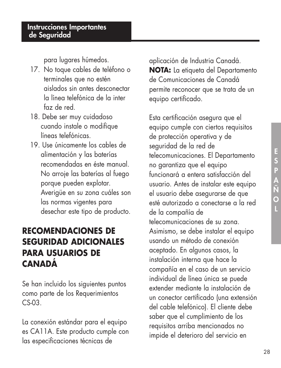 Ameriphone AMPLIFIED TELEPHONE User Manual | Page 34 / 88