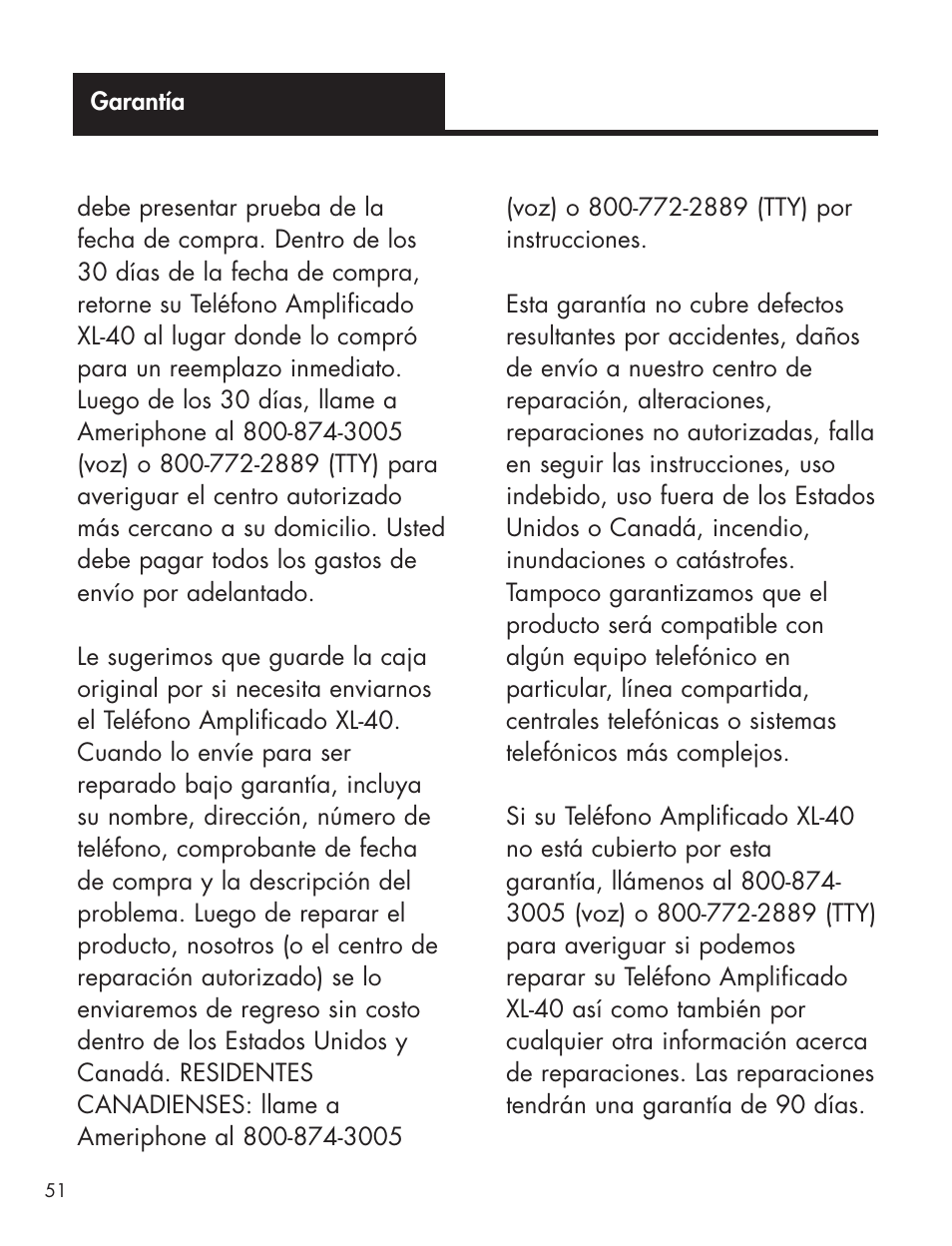 Ameriphone AMPLIFIED TELEPHONE User Manual | Page 57 / 88