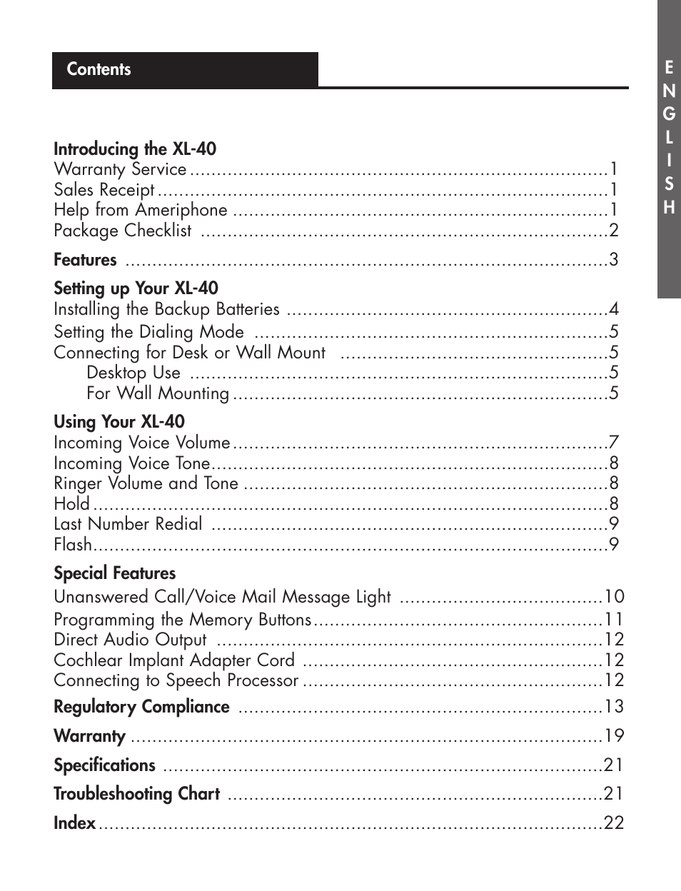 Ameriphone AMPLIFIED TELEPHONE User Manual | Page 6 / 88