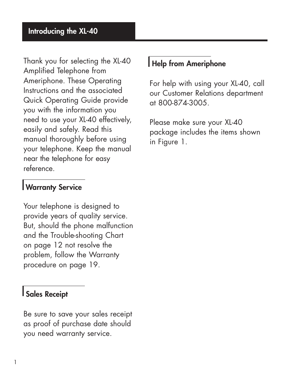 Ameriphone AMPLIFIED TELEPHONE User Manual | Page 7 / 88
