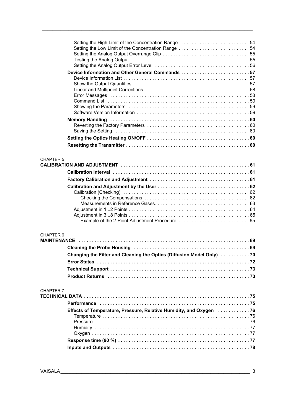 Vaisala GMP343 User Manual | Page 5 / 94