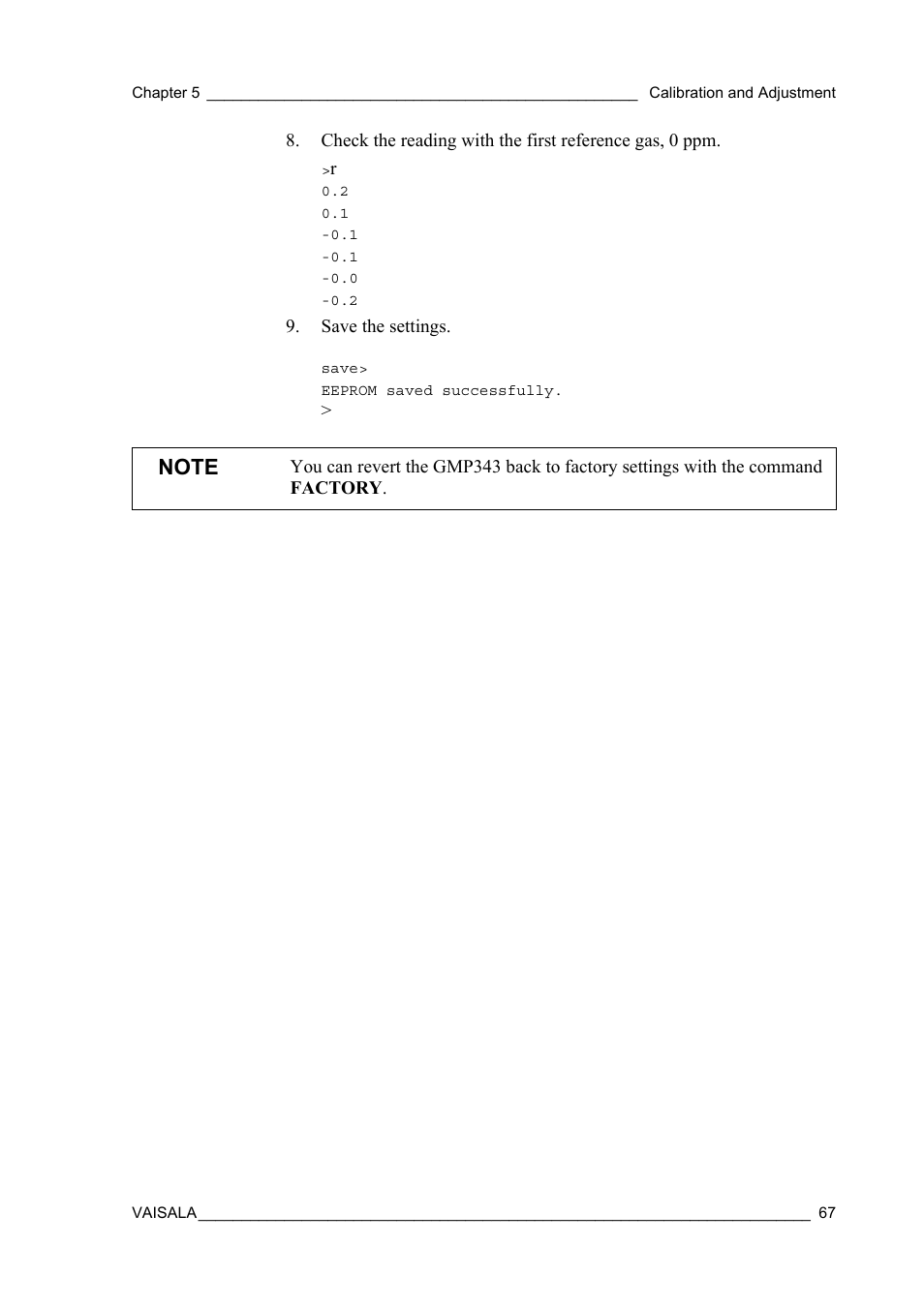 Vaisala GMP343 User Manual | Page 69 / 94