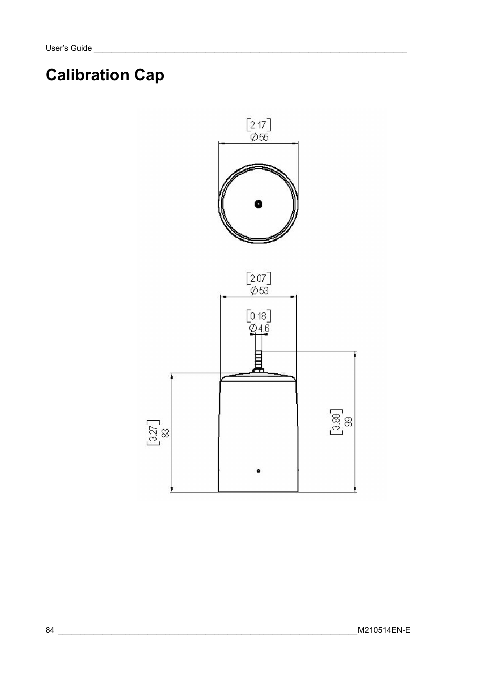 Calibration cap | Vaisala GMP343 User Manual | Page 86 / 94