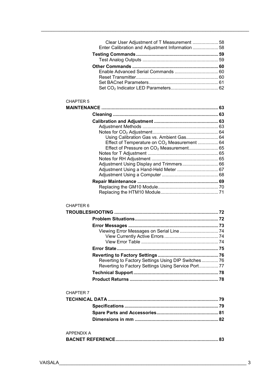 Vaisala GMW90 User Manual | Page 5 / 101