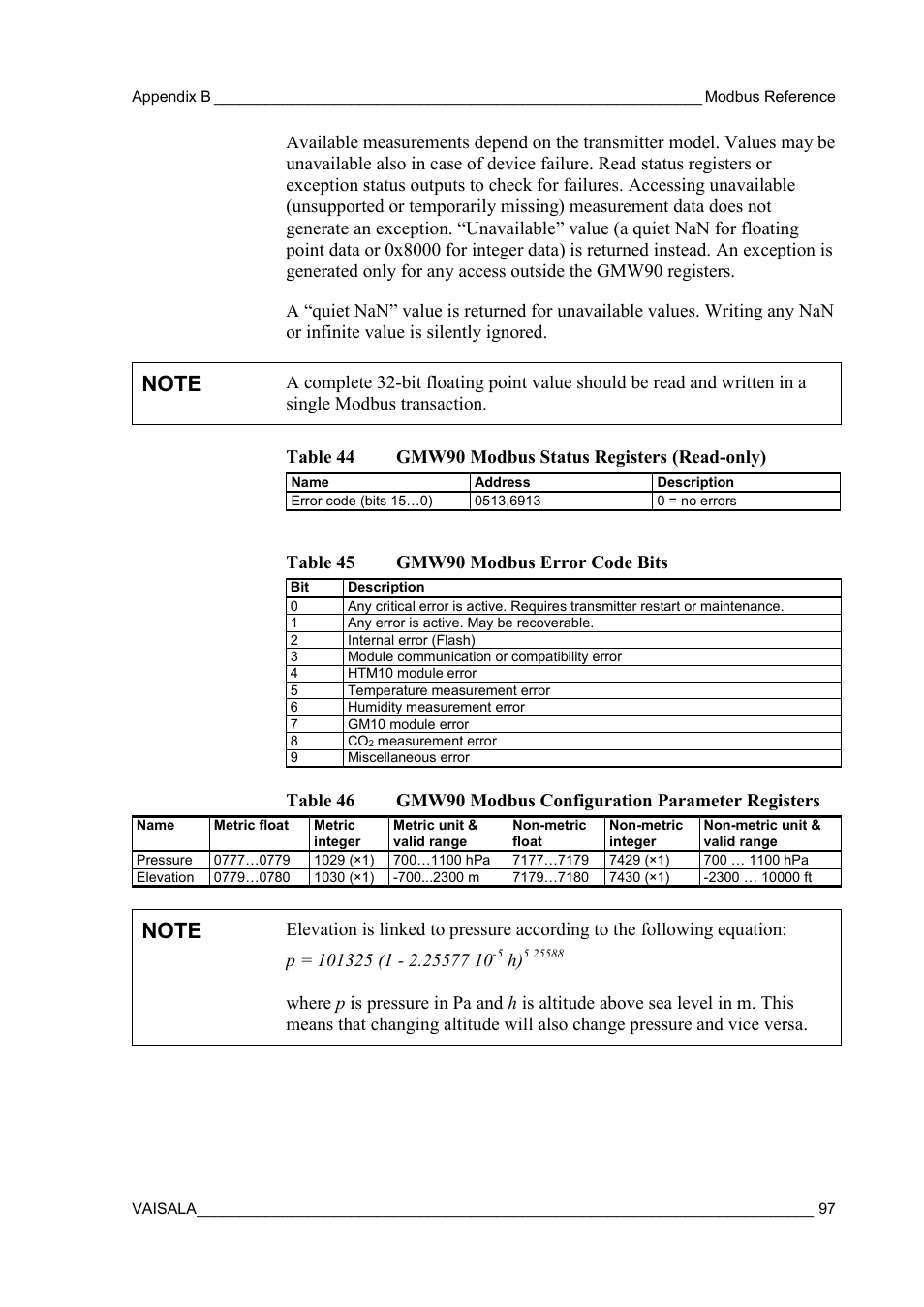 Vaisala GMW90 User Manual | Page 99 / 101