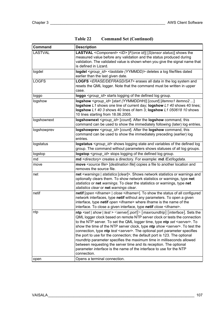 Vaisala Hydromet Data Collection Platform User Manual | Page 109 / 160