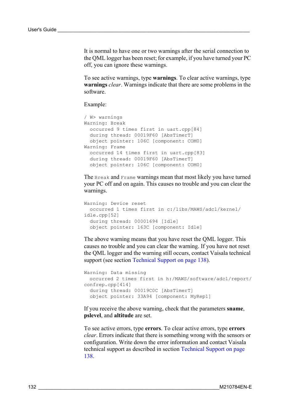 Vaisala Hydromet Data Collection Platform User Manual | Page 134 / 160