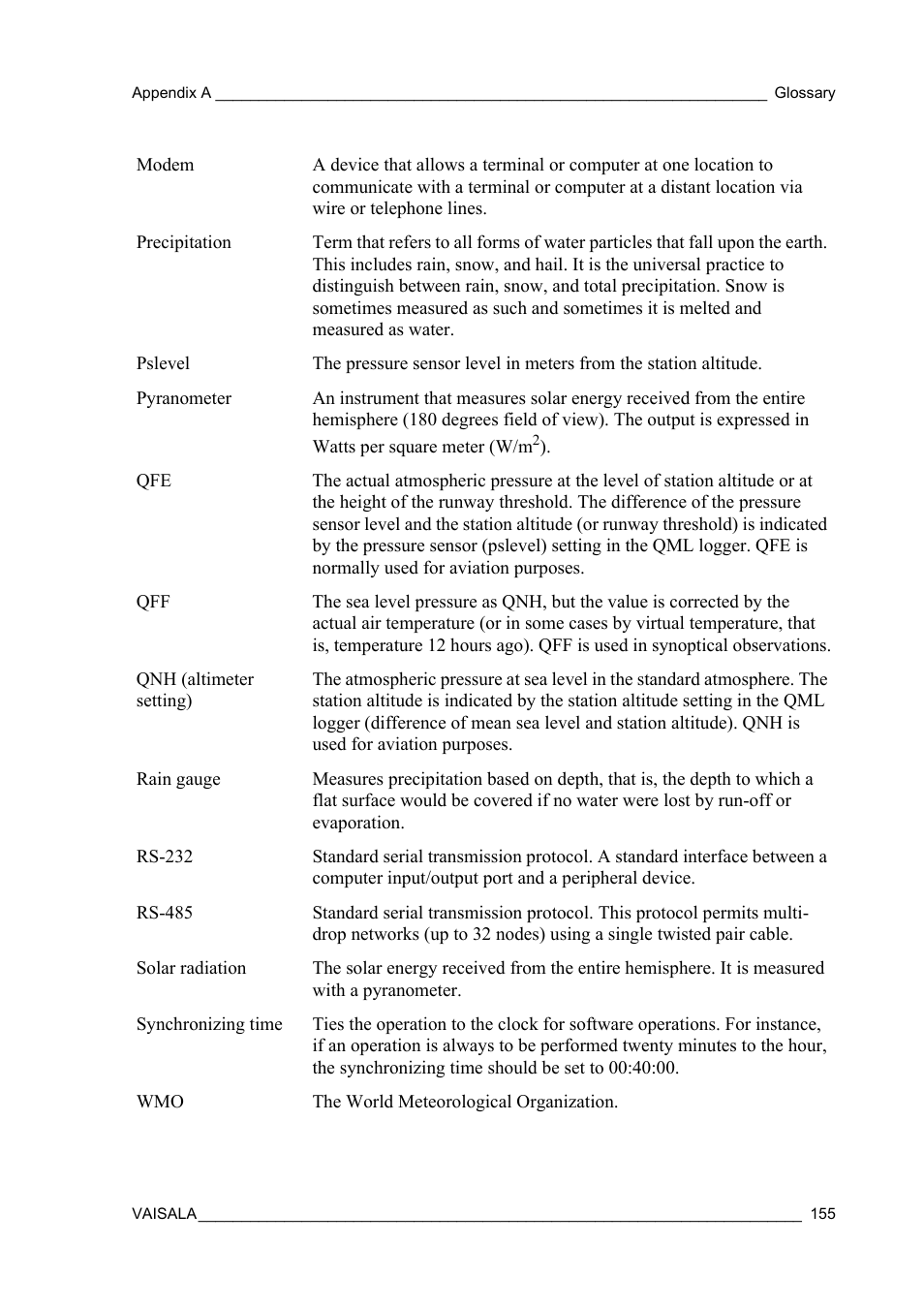 Vaisala Hydromet Data Collection Platform User Manual | Page 157 / 160