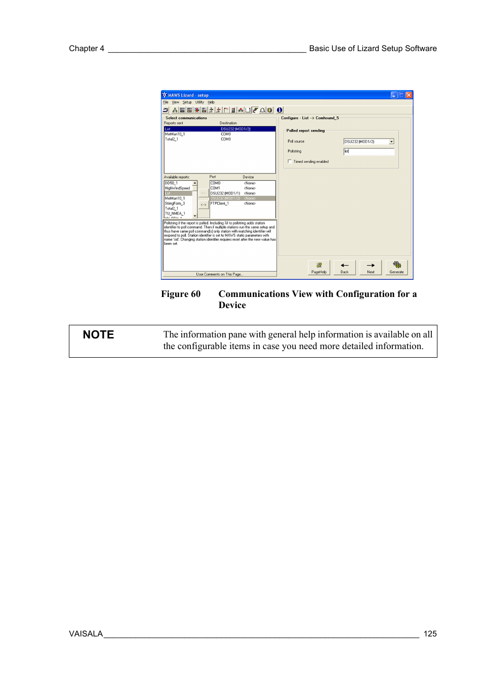 Figure 60 | Vaisala Hydromet Data Collection Platform User Manual | Page 127 / 218