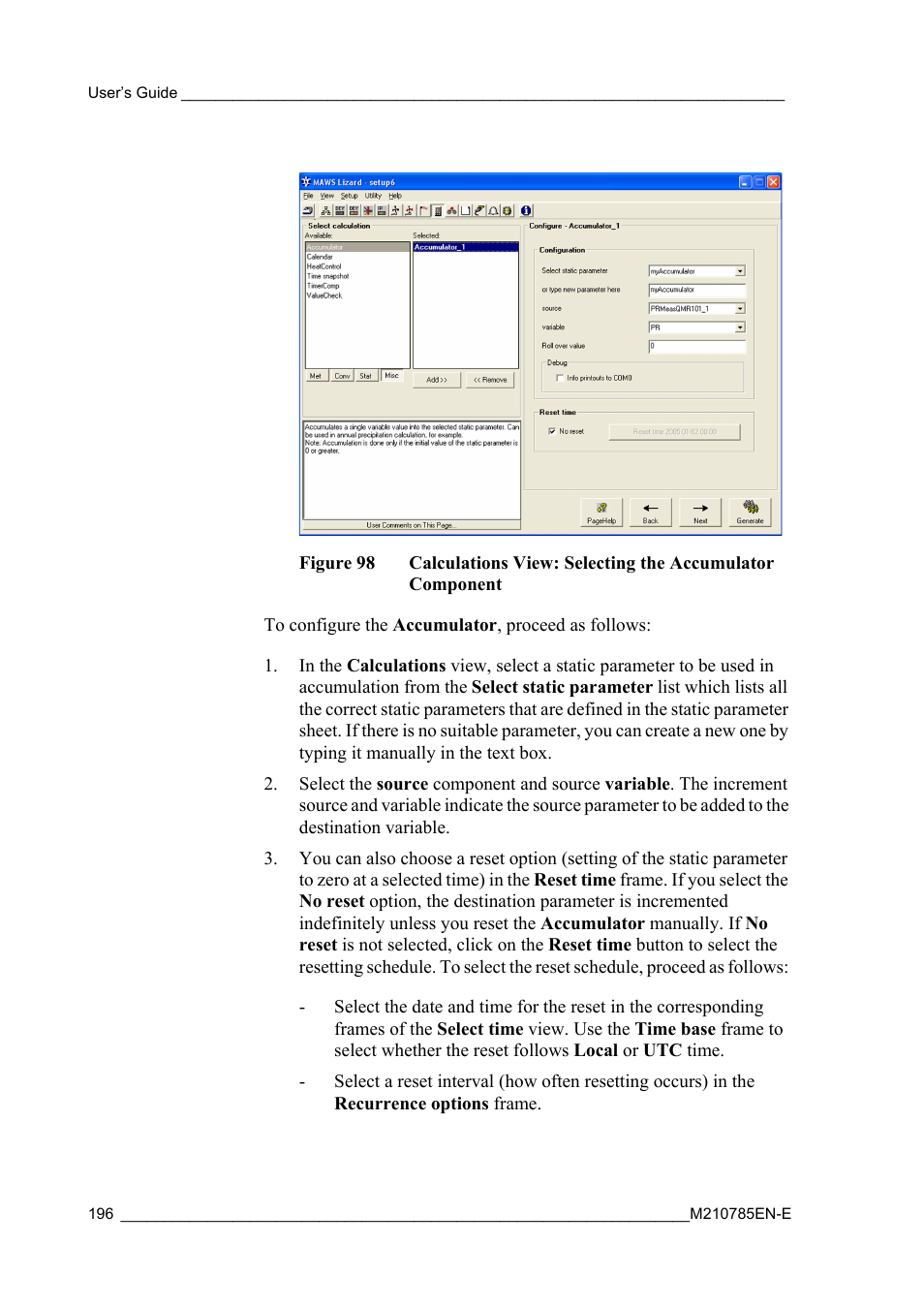 Figure 98 | Vaisala Hydromet Data Collection Platform User Manual | Page 198 / 218