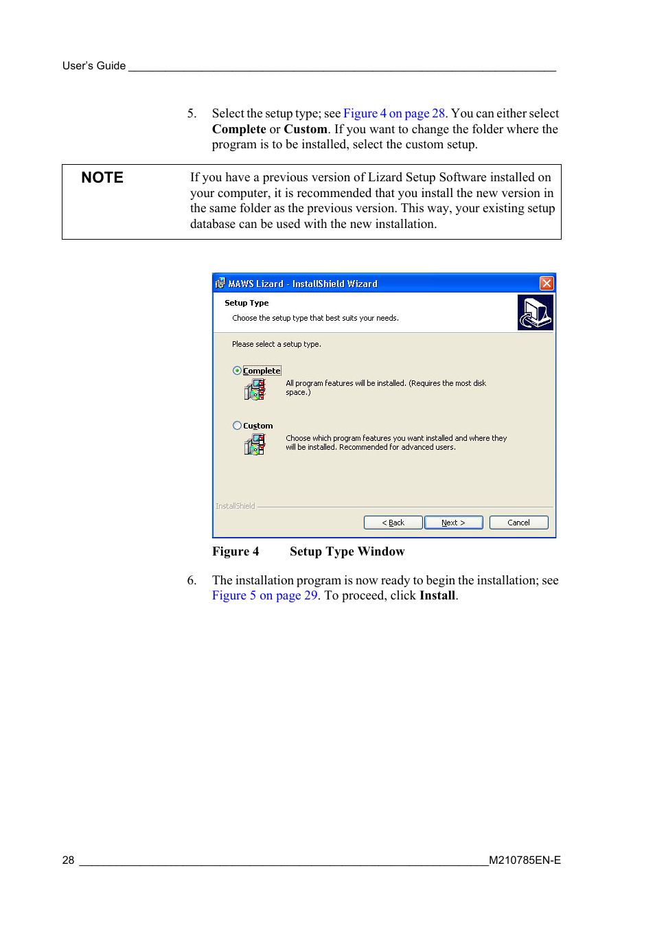 Figure 4, Setup type window | Vaisala Hydromet Data Collection Platform User Manual | Page 30 / 218