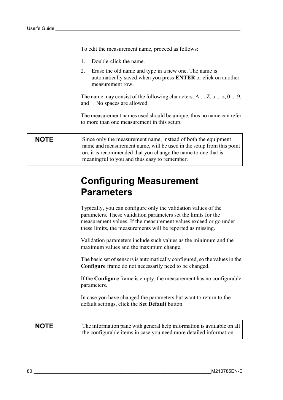 Configuring measurement parameters | Vaisala Hydromet Data Collection Platform User Manual | Page 82 / 218