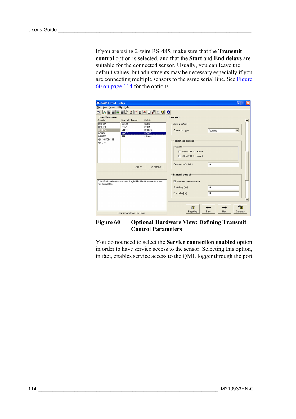 Figure 60 | Vaisala Hydromet Data Collection Platform User Manual | Page 116 / 384