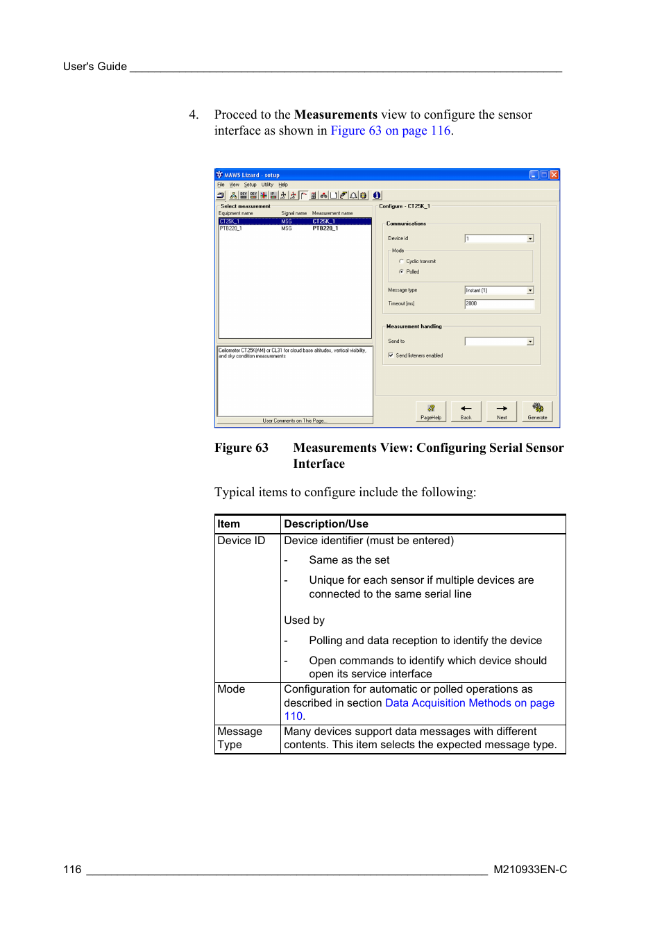 Figure 63 | Vaisala Hydromet Data Collection Platform User Manual | Page 118 / 384