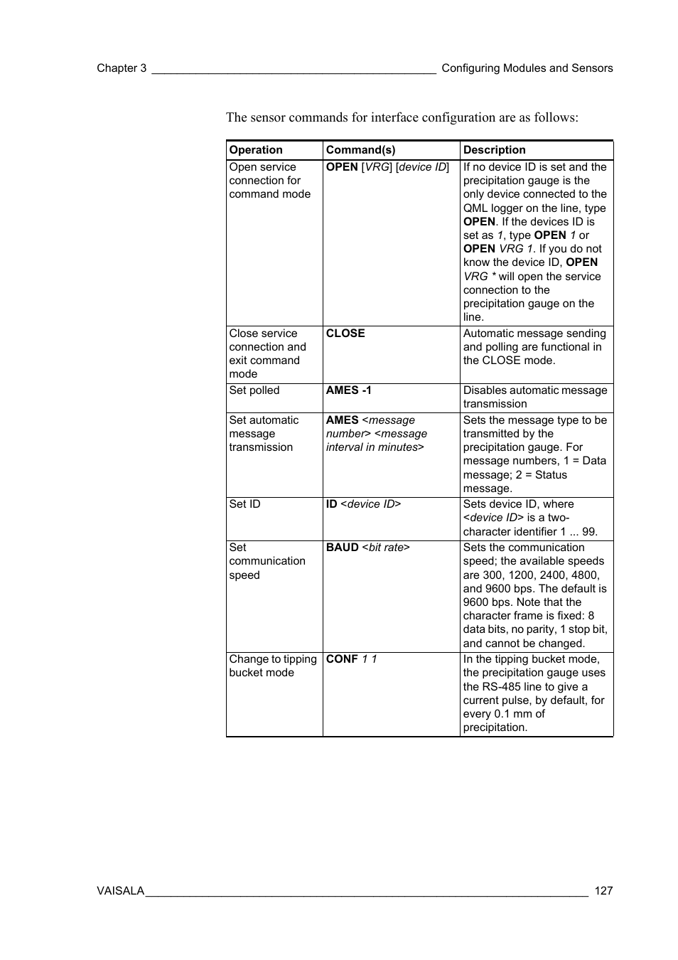 Vaisala Hydromet Data Collection Platform User Manual | Page 129 / 384