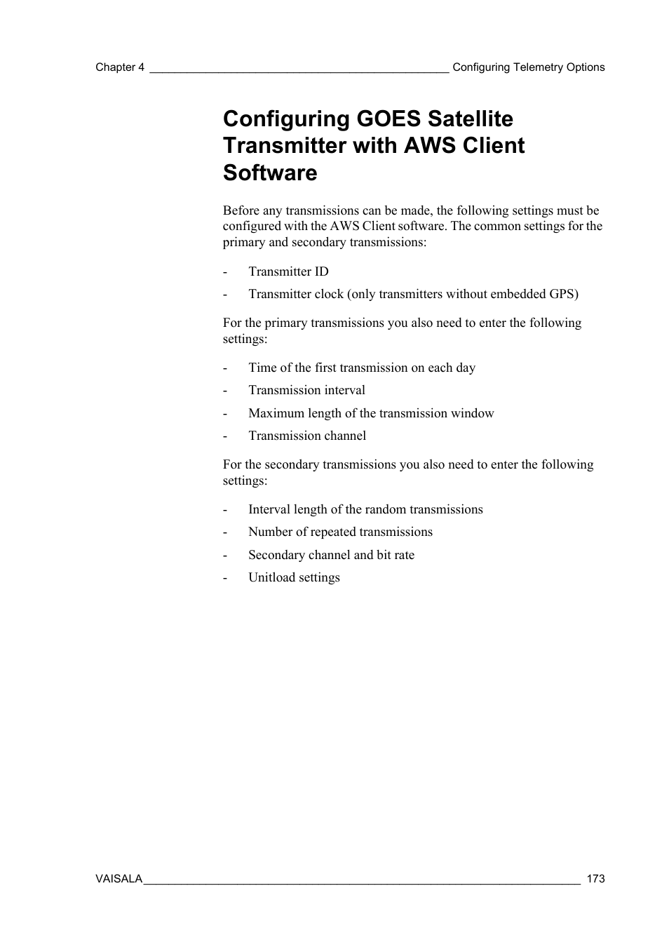 Vaisala Hydromet Data Collection Platform User Manual | Page 175 / 384