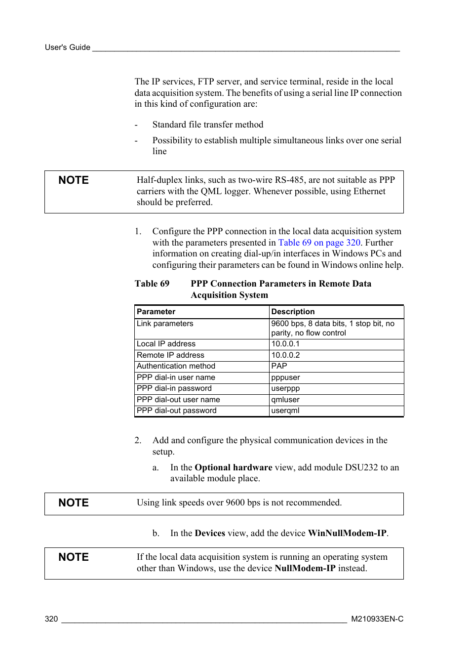 Table 69 | Vaisala Hydromet Data Collection Platform User Manual | Page 322 / 384