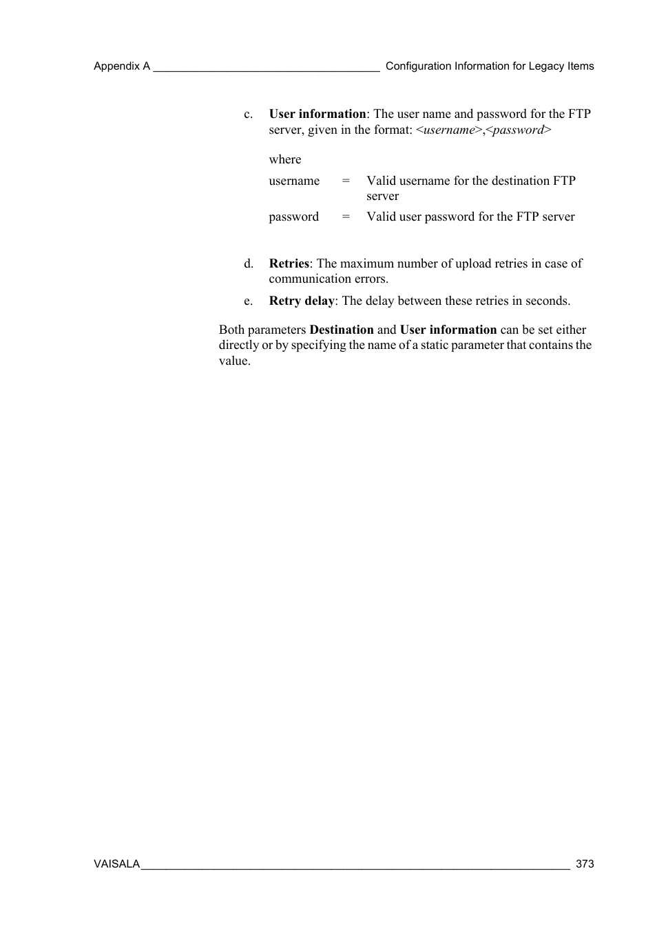 Vaisala Hydromet Data Collection Platform User Manual | Page 375 / 384