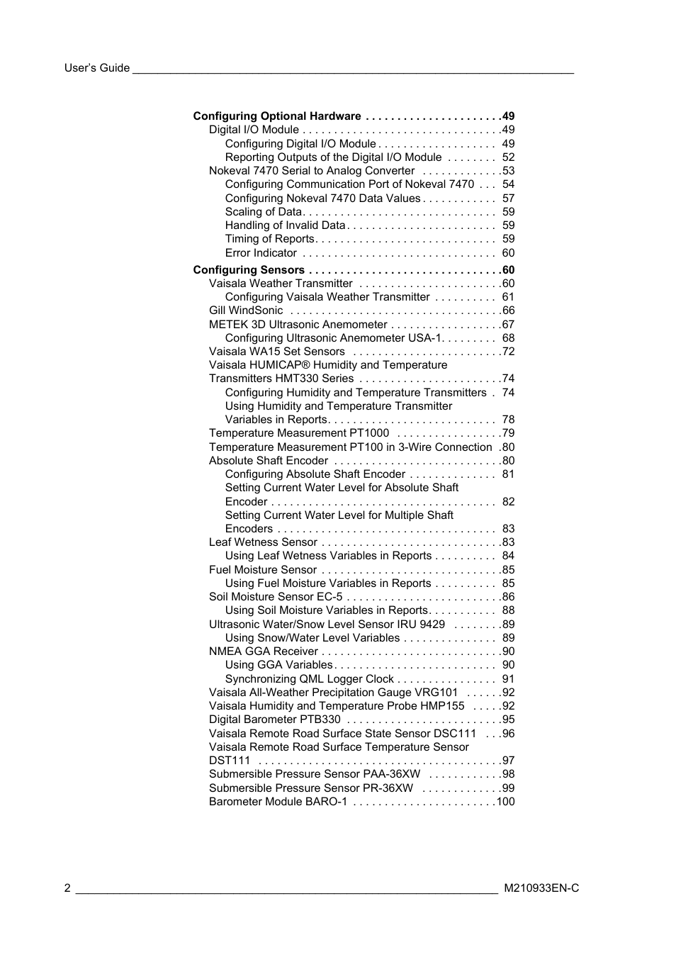 Vaisala Hydromet Data Collection Platform User Manual | Page 4 / 384
