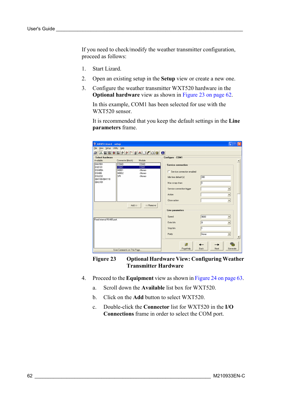 Figure 23 | Vaisala Hydromet Data Collection Platform User Manual | Page 64 / 384